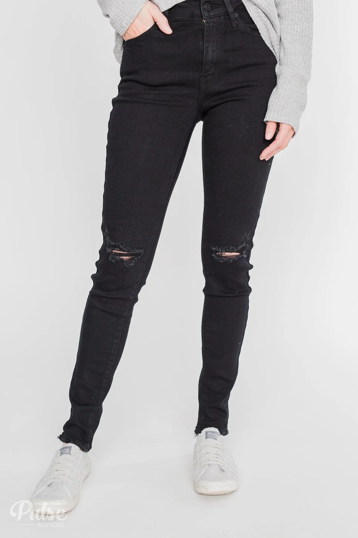 KanCan Rylee Jeans - Black Distressed