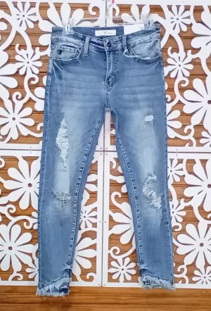 KanCan Super Distressed Light Wash Jeans
