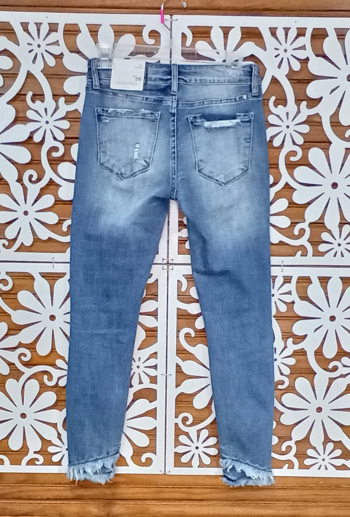KanCan Super Distressed Light Wash Jeans