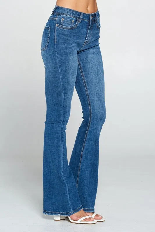KATHERINE MID RISE FLARE JEANS