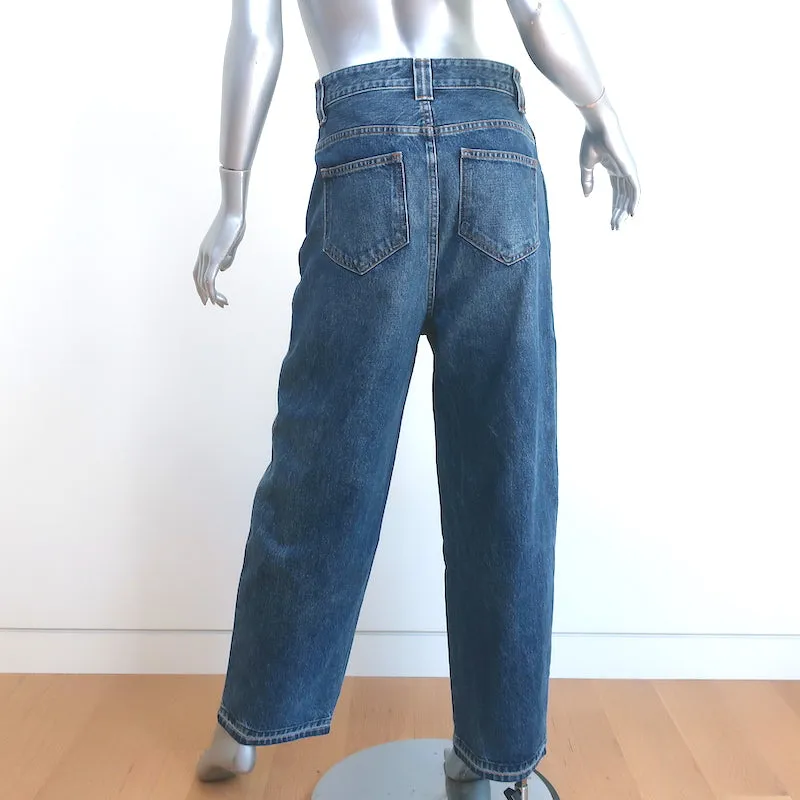 Khaite Preen Wide Leg Jeans Dark Denim Size 26