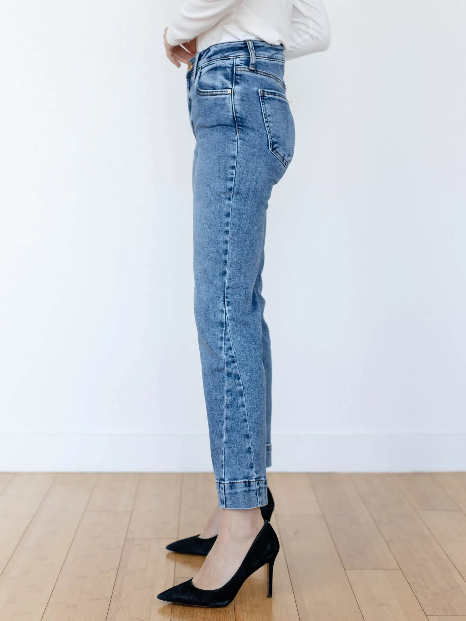 KUT Defend Kelsey High Rise Wide Hem