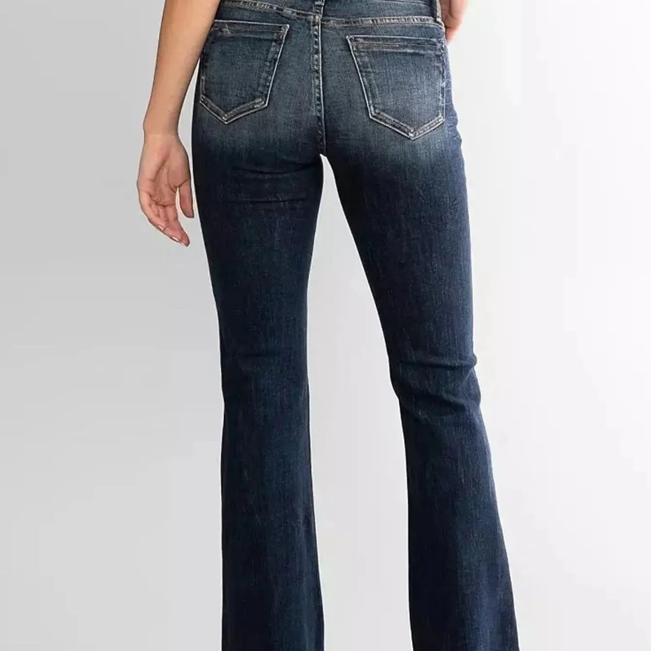 Ladies Retro Flared Jeans