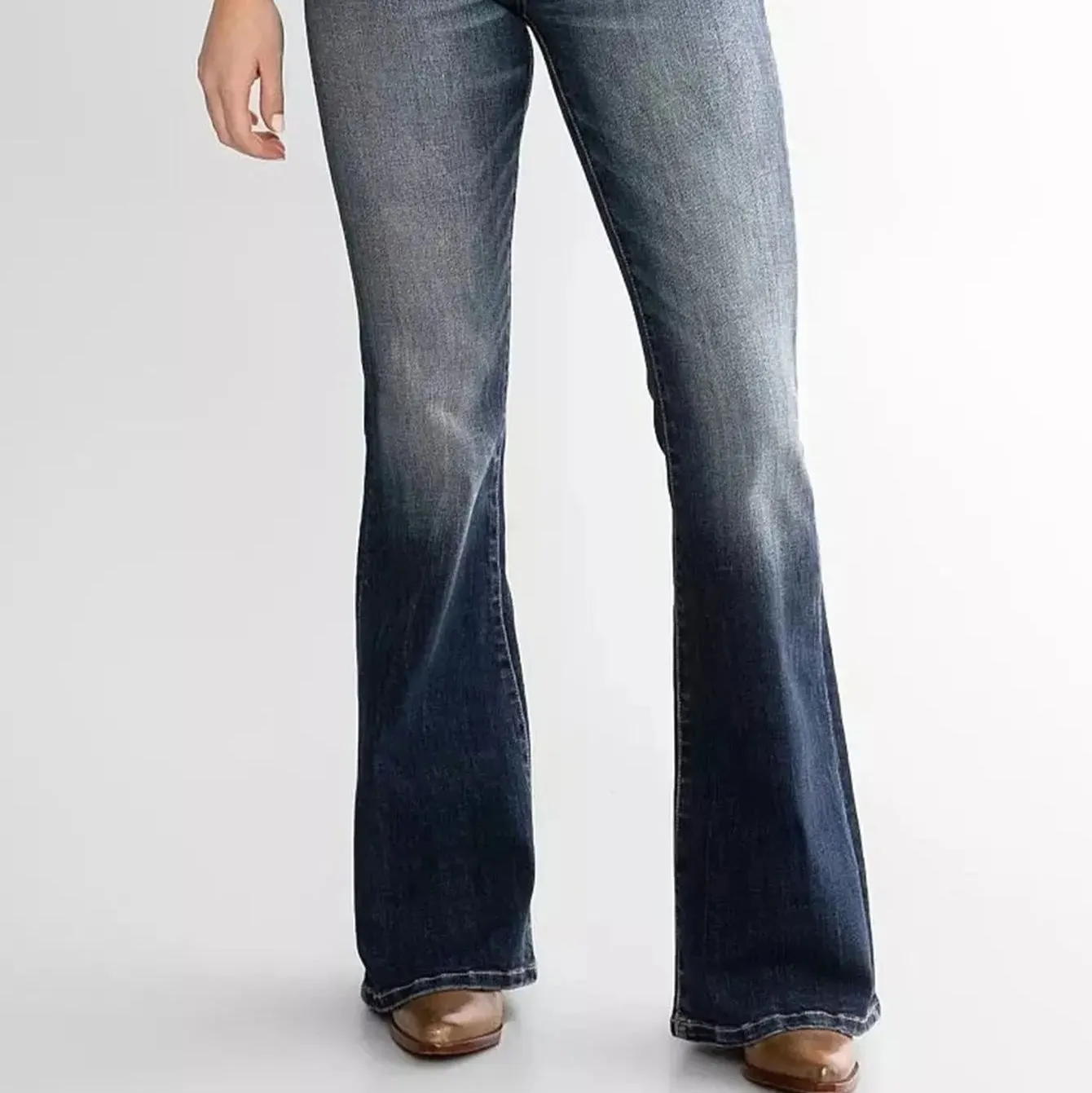 Ladies Retro Flared Jeans