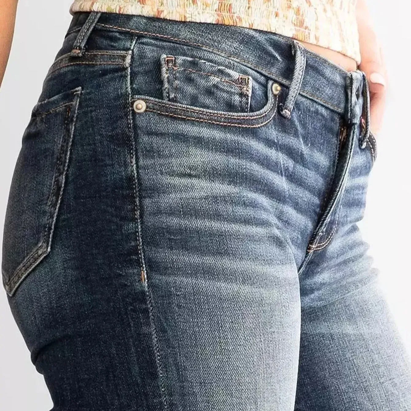 Ladies Retro Flared Jeans