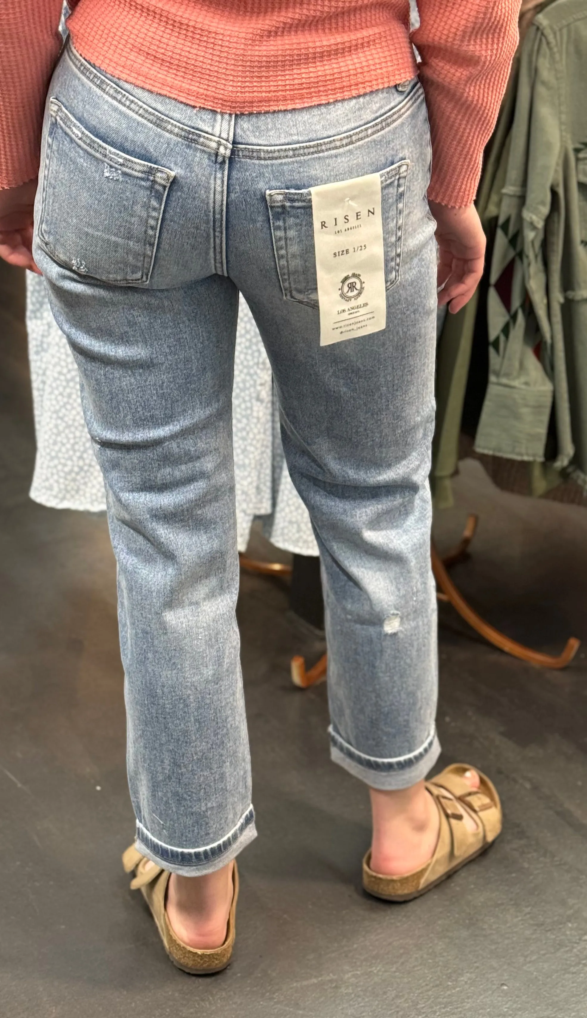 Lana Risen Boyfriend Distressed Jeans