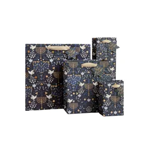 Laurel Menorah Small Gift Bag