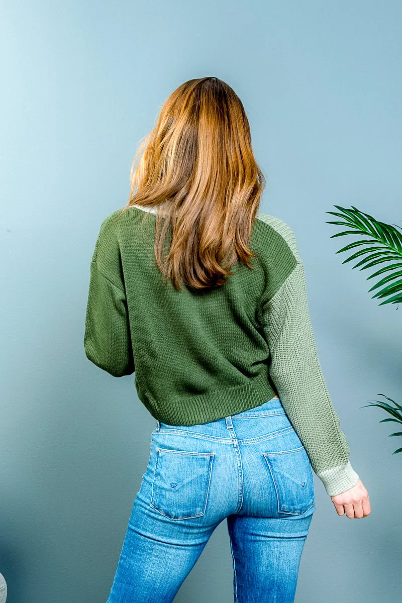Leaf Cropped cardigan