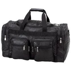 Leather 21" Tote Travel Gym Bag Free Shipping