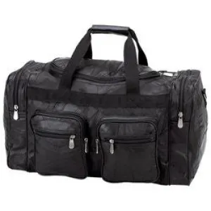 Leather 21" Tote Travel Gym Bag Free Shipping