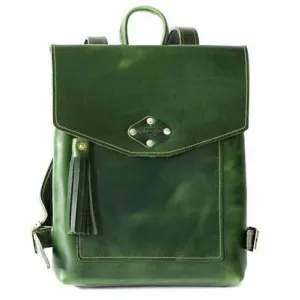 Leather Tassel Detail Backpack