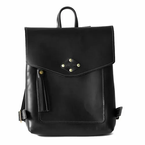 Leather Tassel Detail Backpack
