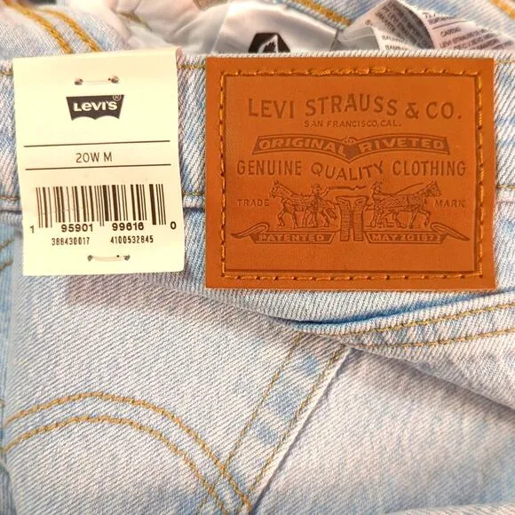 Levi's Super High Rise Distressed Ribcage Straight Ankle Jeans