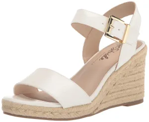 LifeStride Womens Tango 2 Espadrille Wedge Sandal White 8.5 M