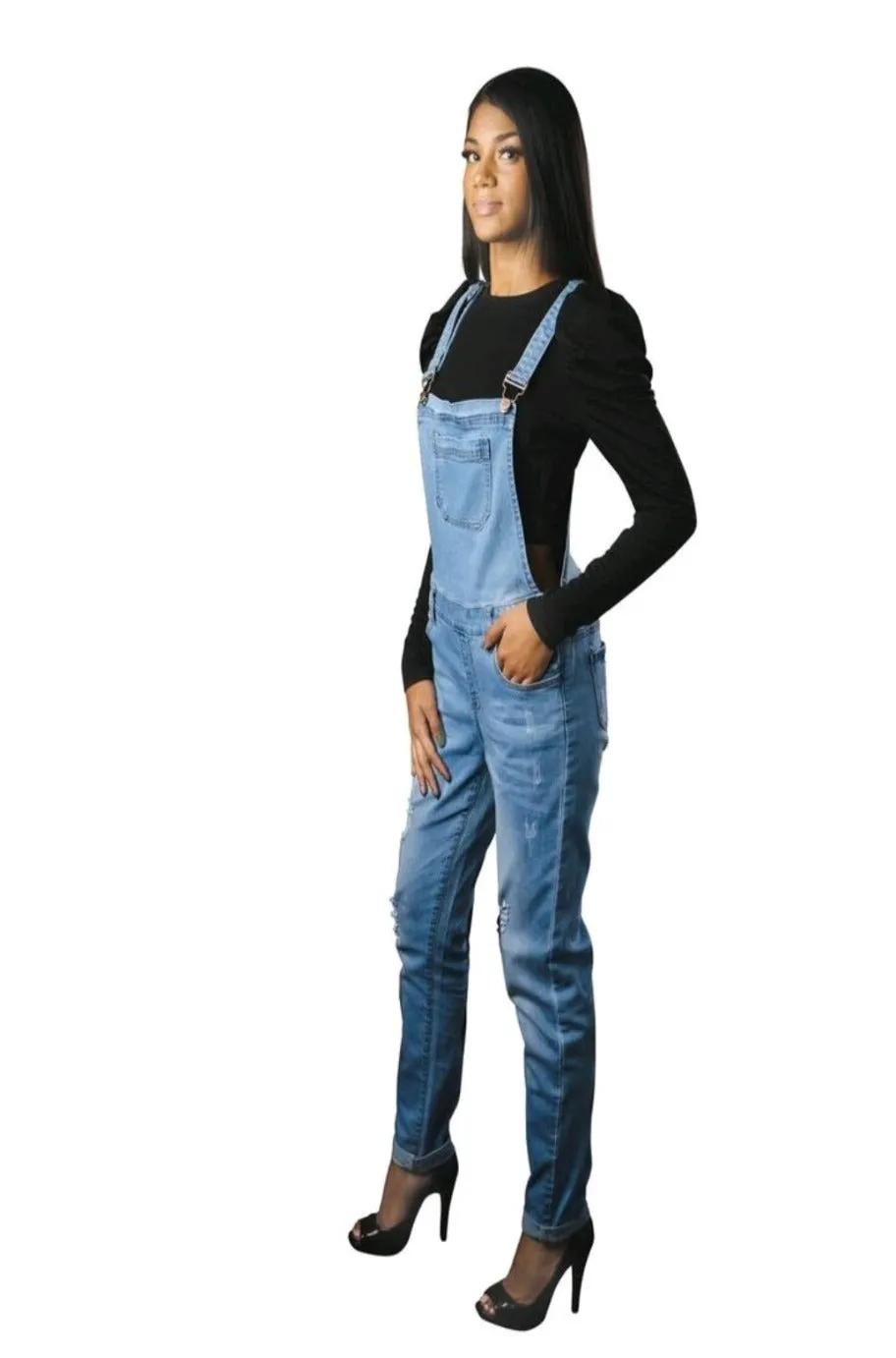 Light Wash Denim Overalls