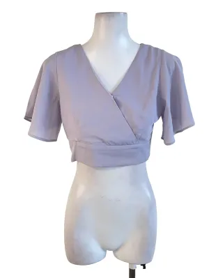Lilac Cropped Top