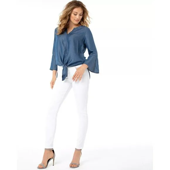 LIVERPOOL Los Angeles Gia Glider Ankle Jeans in White - NWT