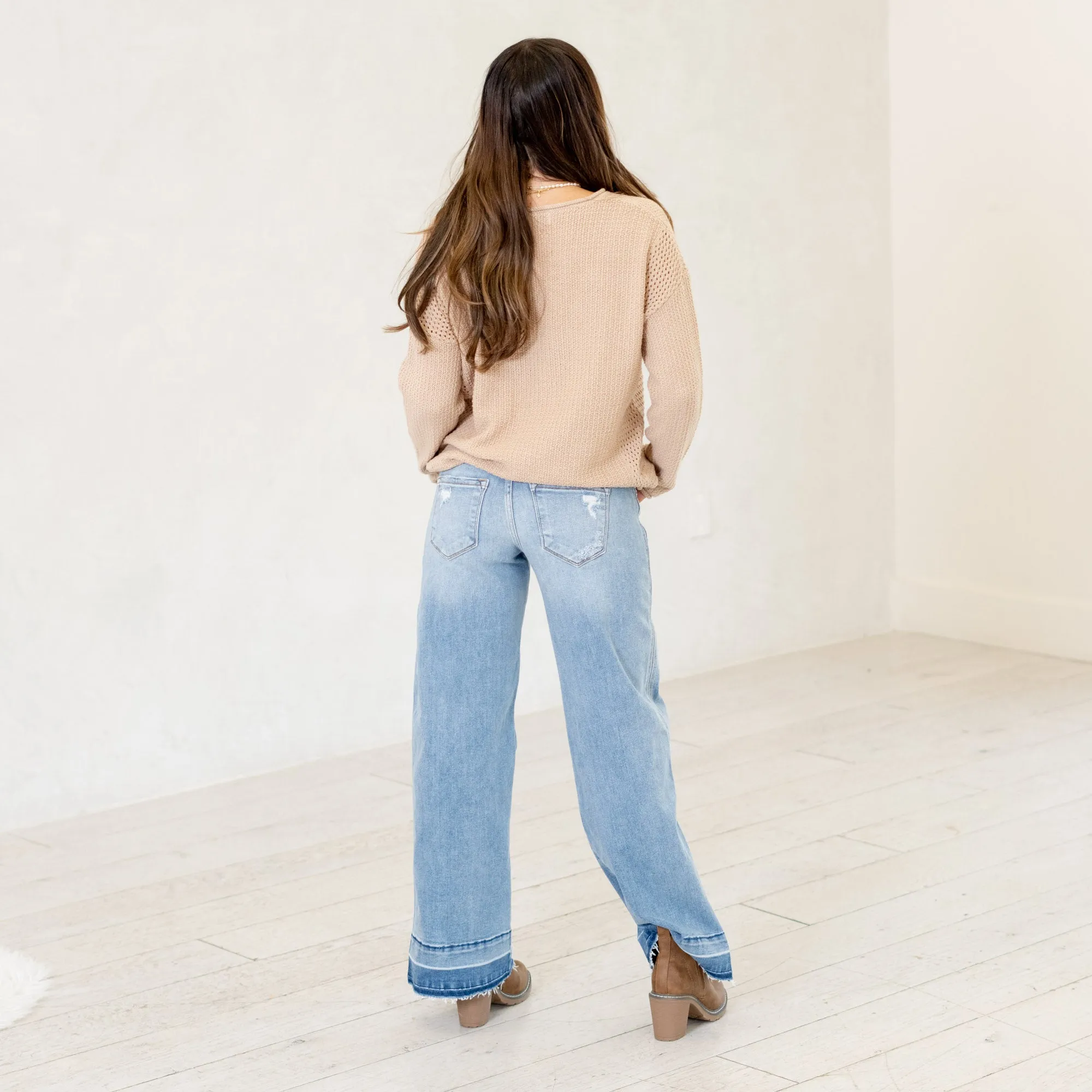 Lizette Mid Rise Wide Leg