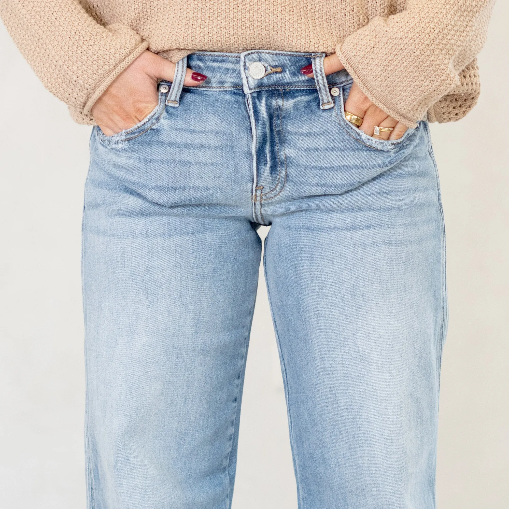 Lizette Mid Rise Wide Leg