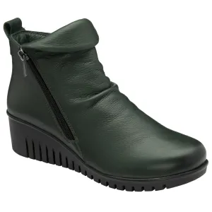 Lotus Cordelia Green Ankle Boots
