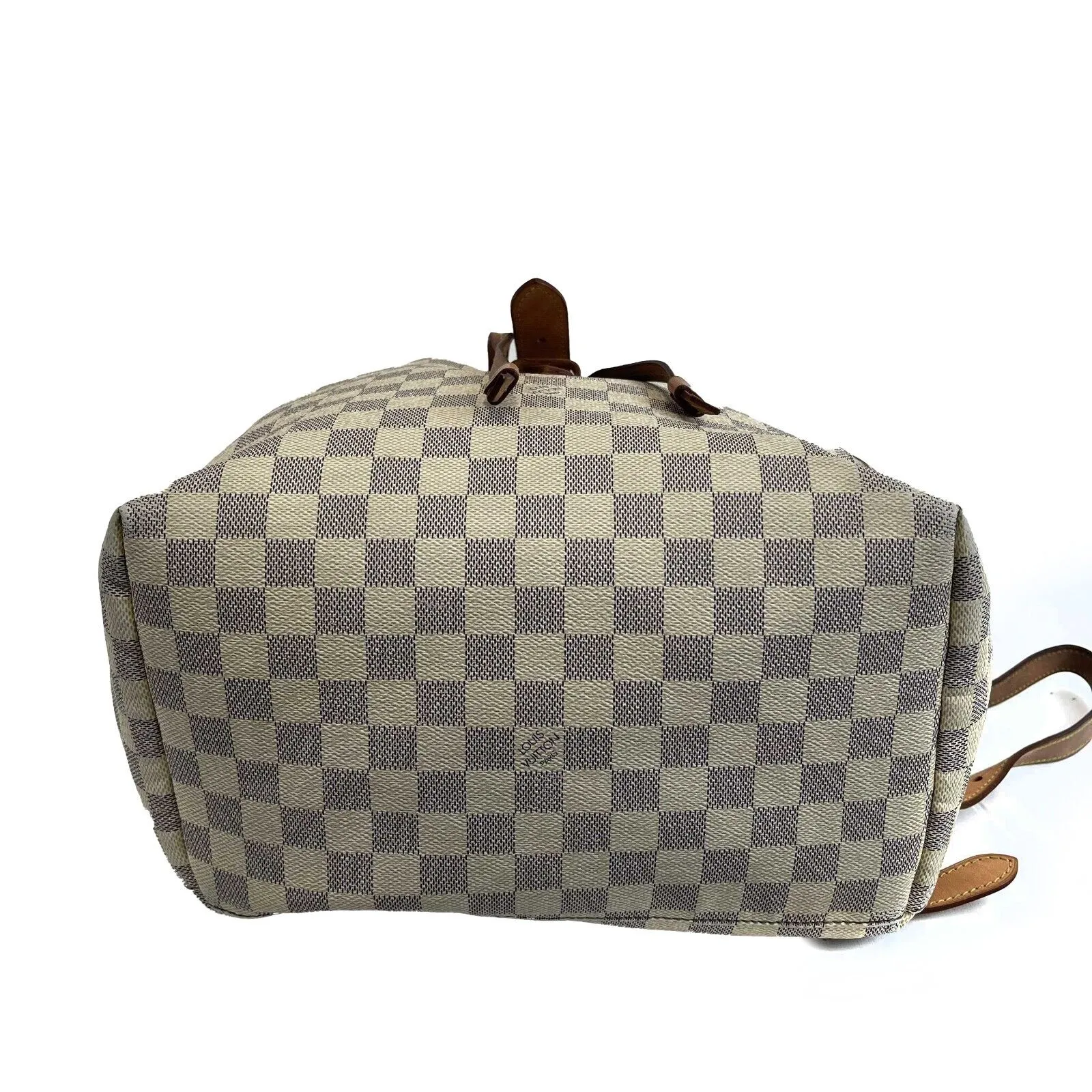 Louis Vuitton - Damier Azur Sperone Backpack - Cream / Blue Top Handle
