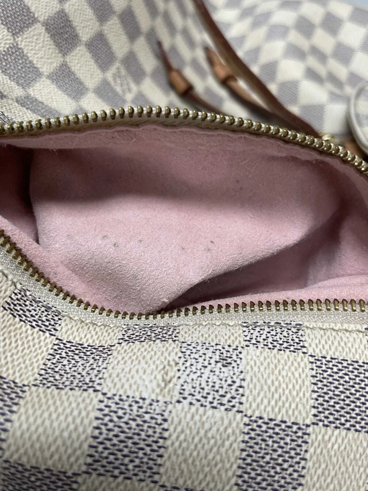 Louis Vuitton - Damier Azur Sperone Backpack - Cream / Blue Top Handle