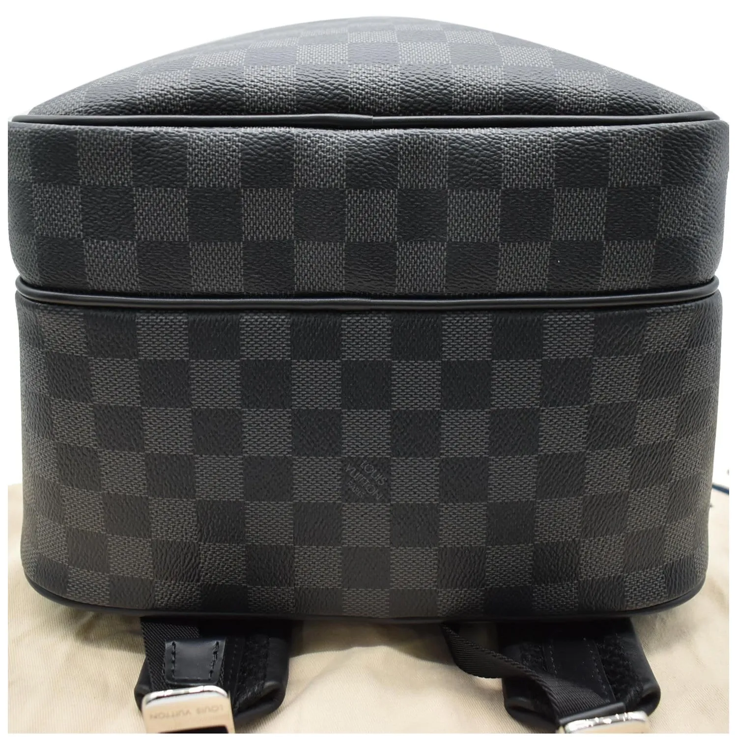 LOUIS VUITTON Michael Damier Graphite Canvas Backpack Bag Black