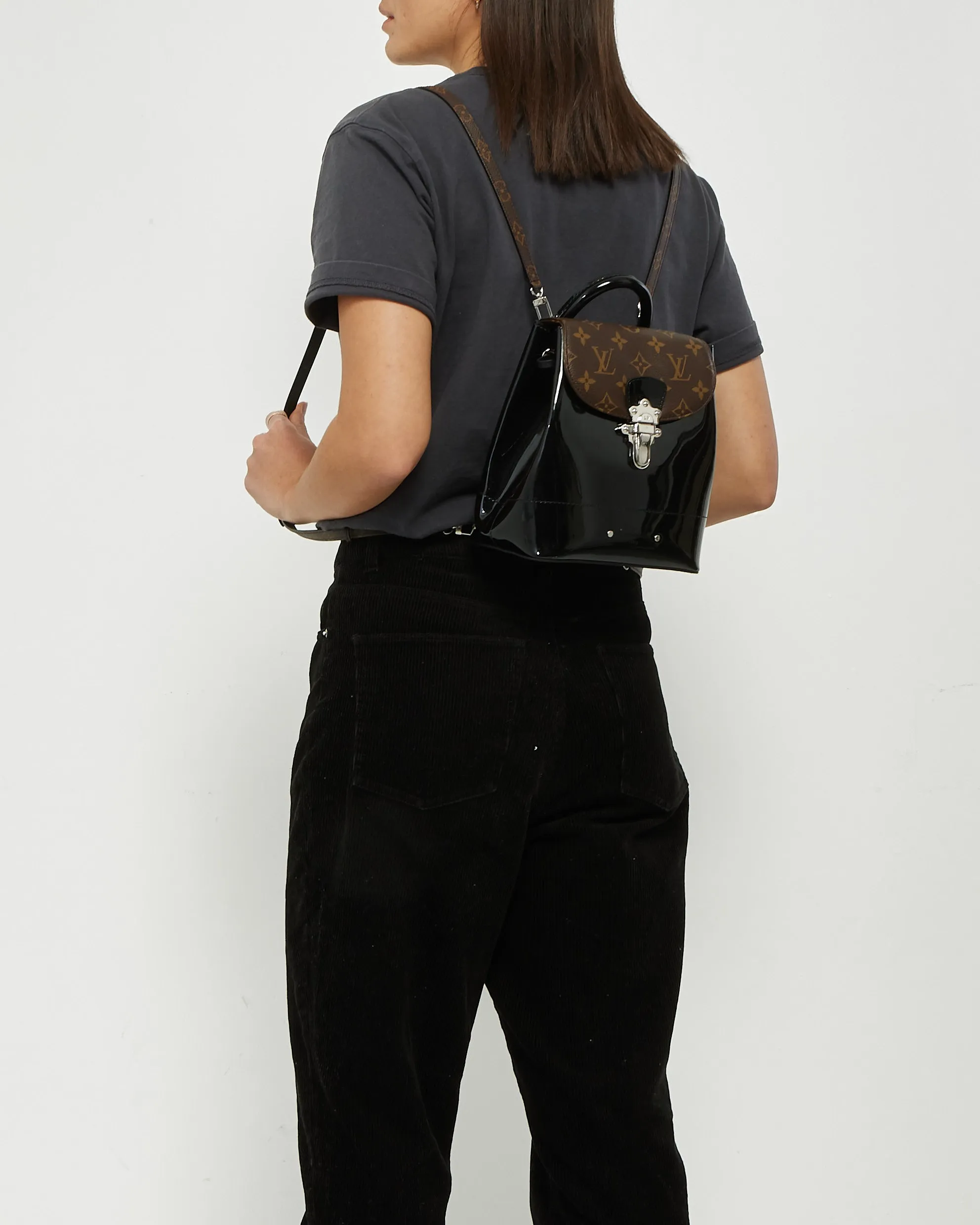 Louis Vuitton Monogram Canvas & Patent Leather Hot Springs Backpack