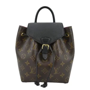LOUIS VUITTON Montsouris BB Monogram Canvas Backpack Black