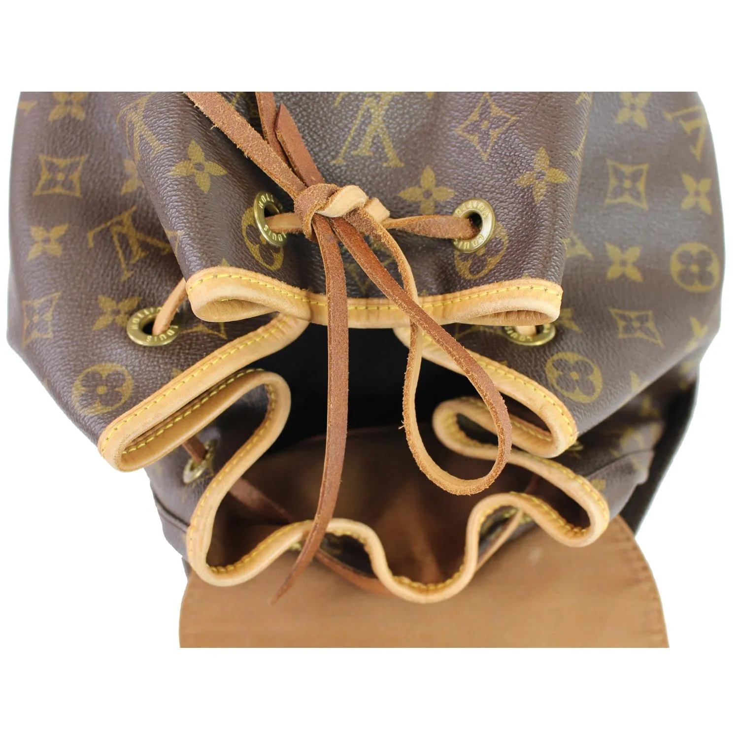 LOUIS VUITTON Montsouris GM Monogram Canvas Backpack Bag Brown