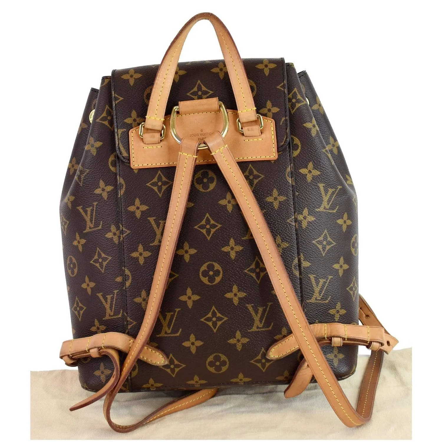 LOUIS VUITTON Montsouris NM Monogram Canvas Backpack Bag Brown - 15% OFF