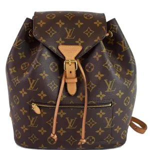 LOUIS VUITTON Montsouris NM Monogram Canvas Backpack Bag Brown - 15% OFF