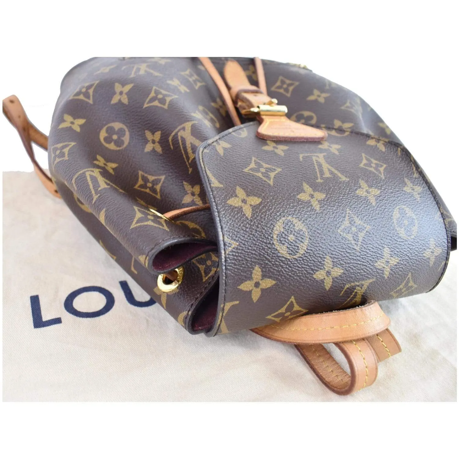 LOUIS VUITTON Montsouris NM Monogram Canvas Backpack Bag Brown - 15% OFF