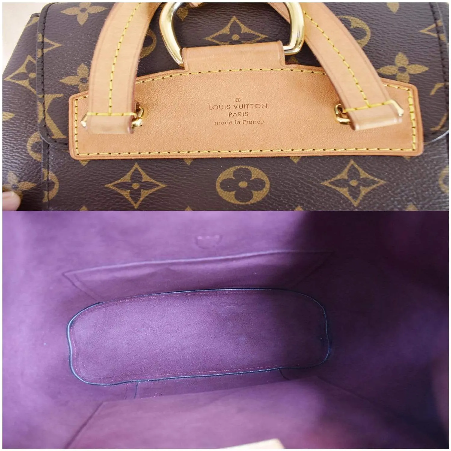 LOUIS VUITTON Montsouris NM Monogram Canvas Backpack Bag Brown - 15% OFF