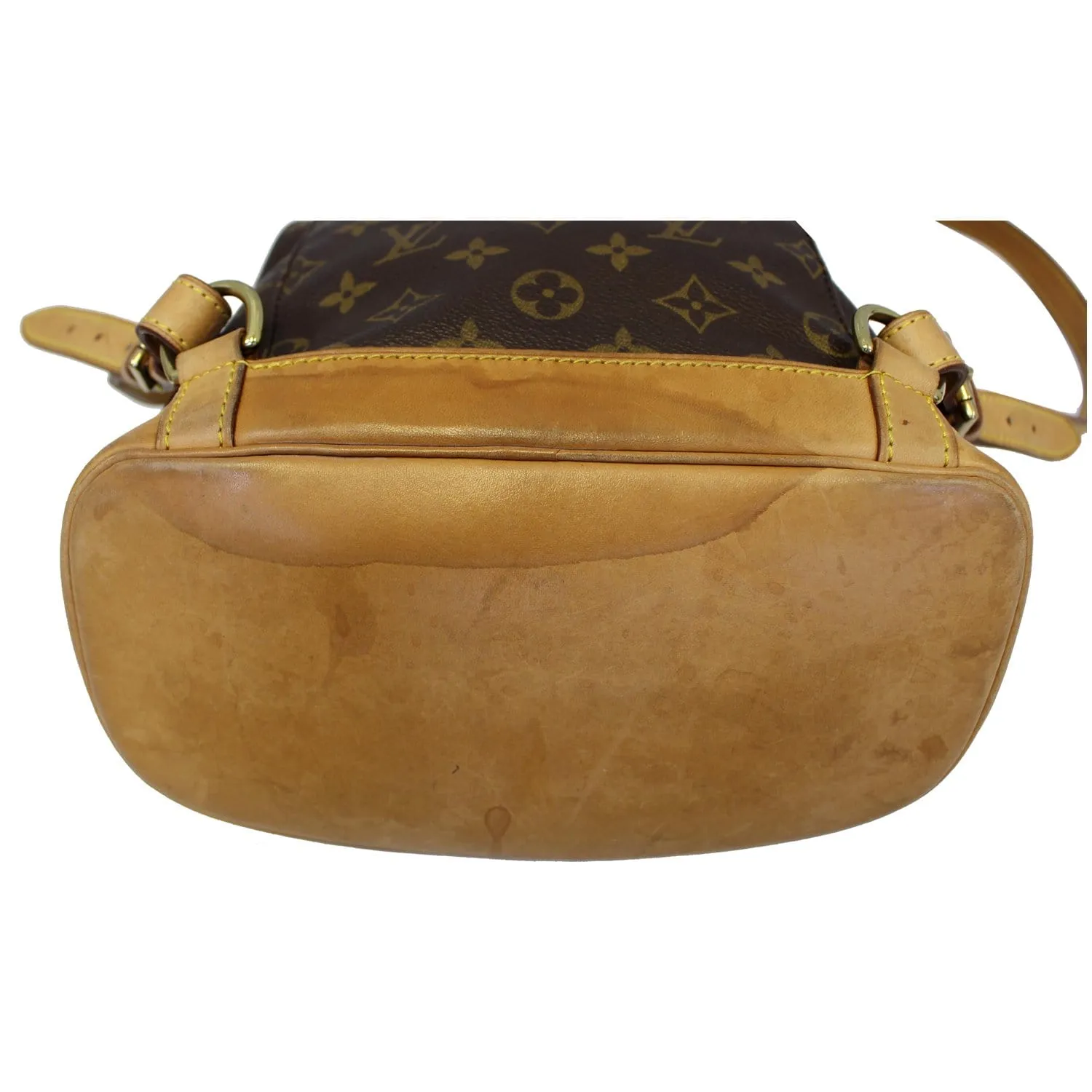 LOUIS VUITTON Montsouris PM Monogram Canvas Backpack Brown