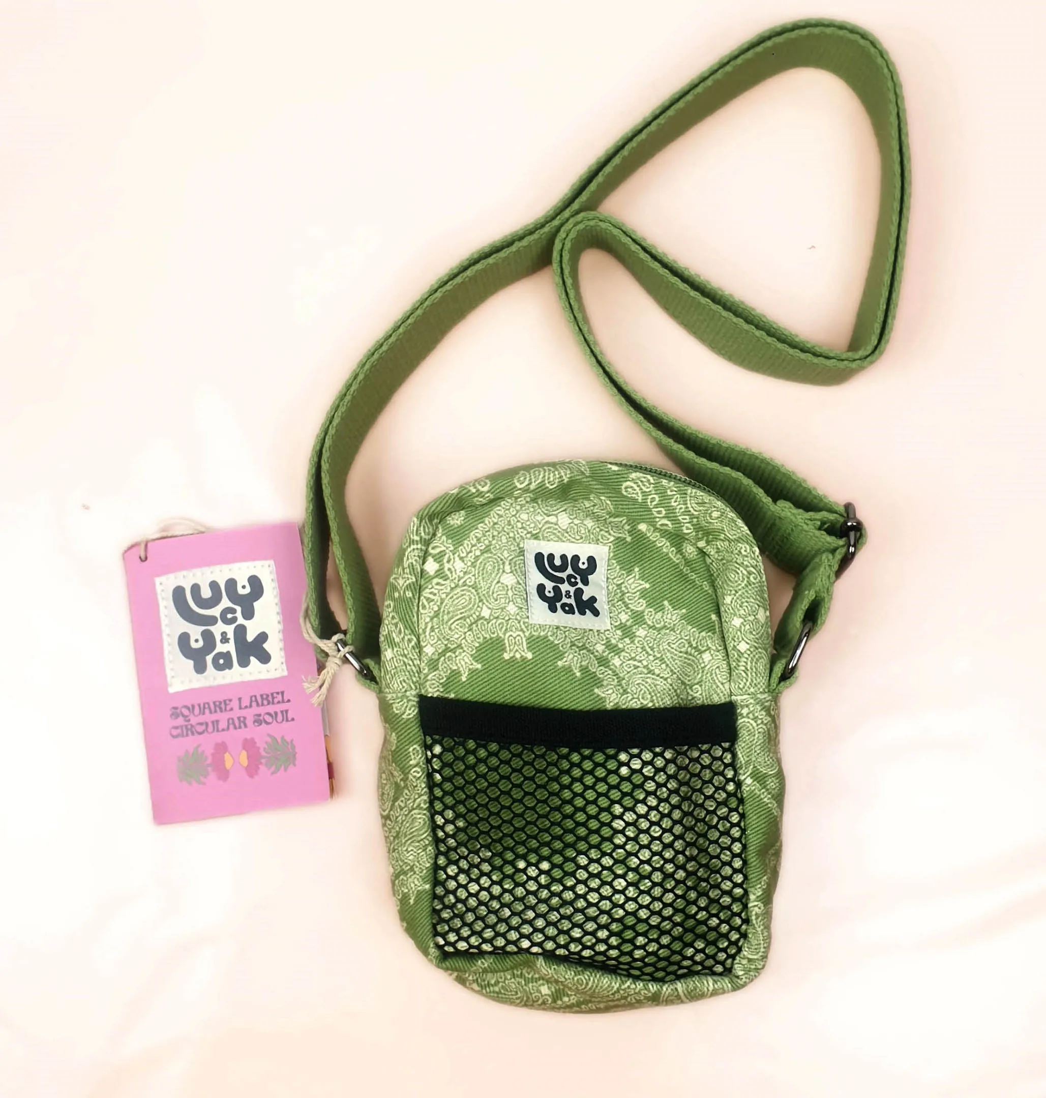 Lucy and Yak green mini bag (as new with tags)