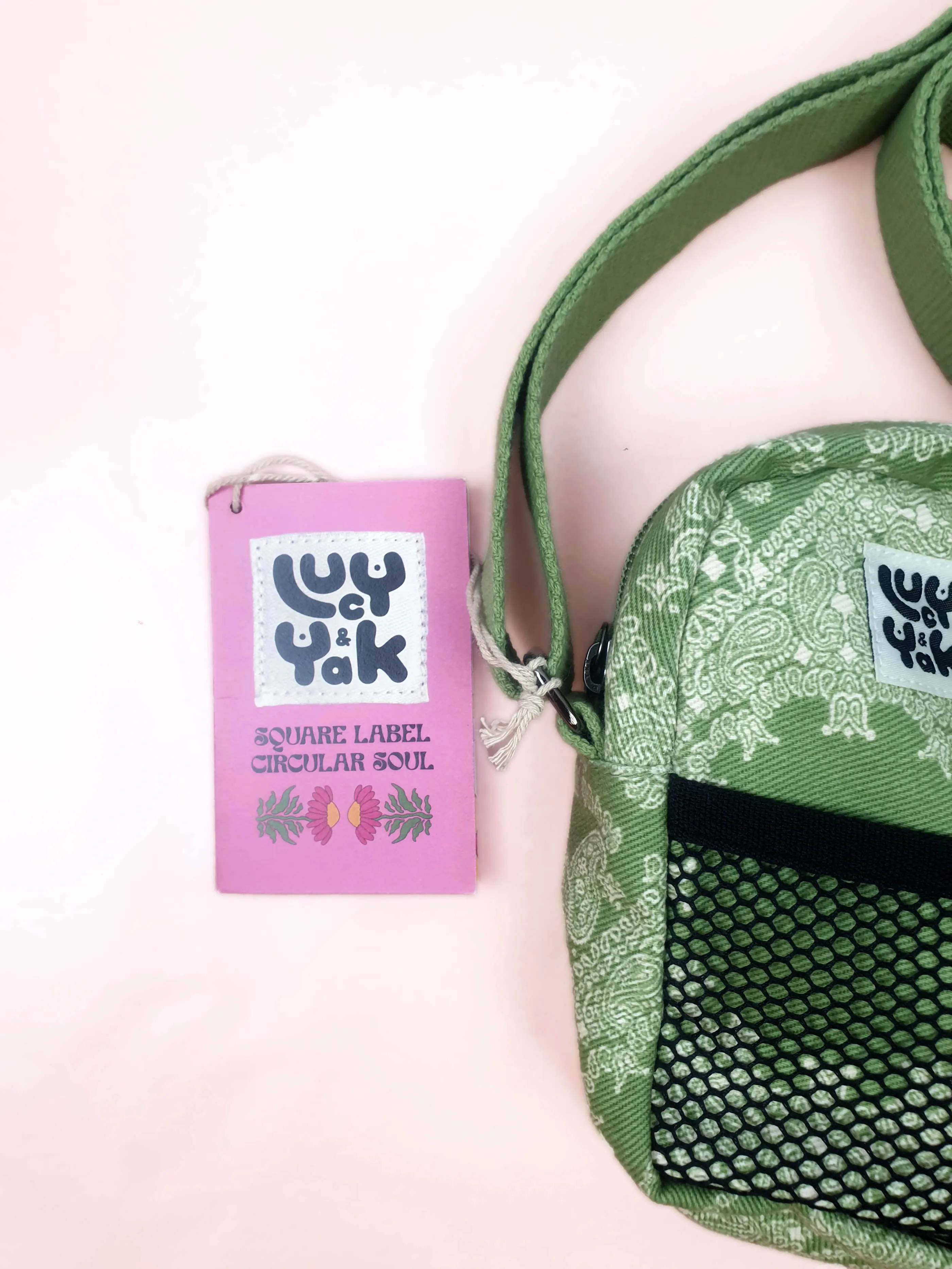 Lucy and Yak green mini bag (as new with tags)