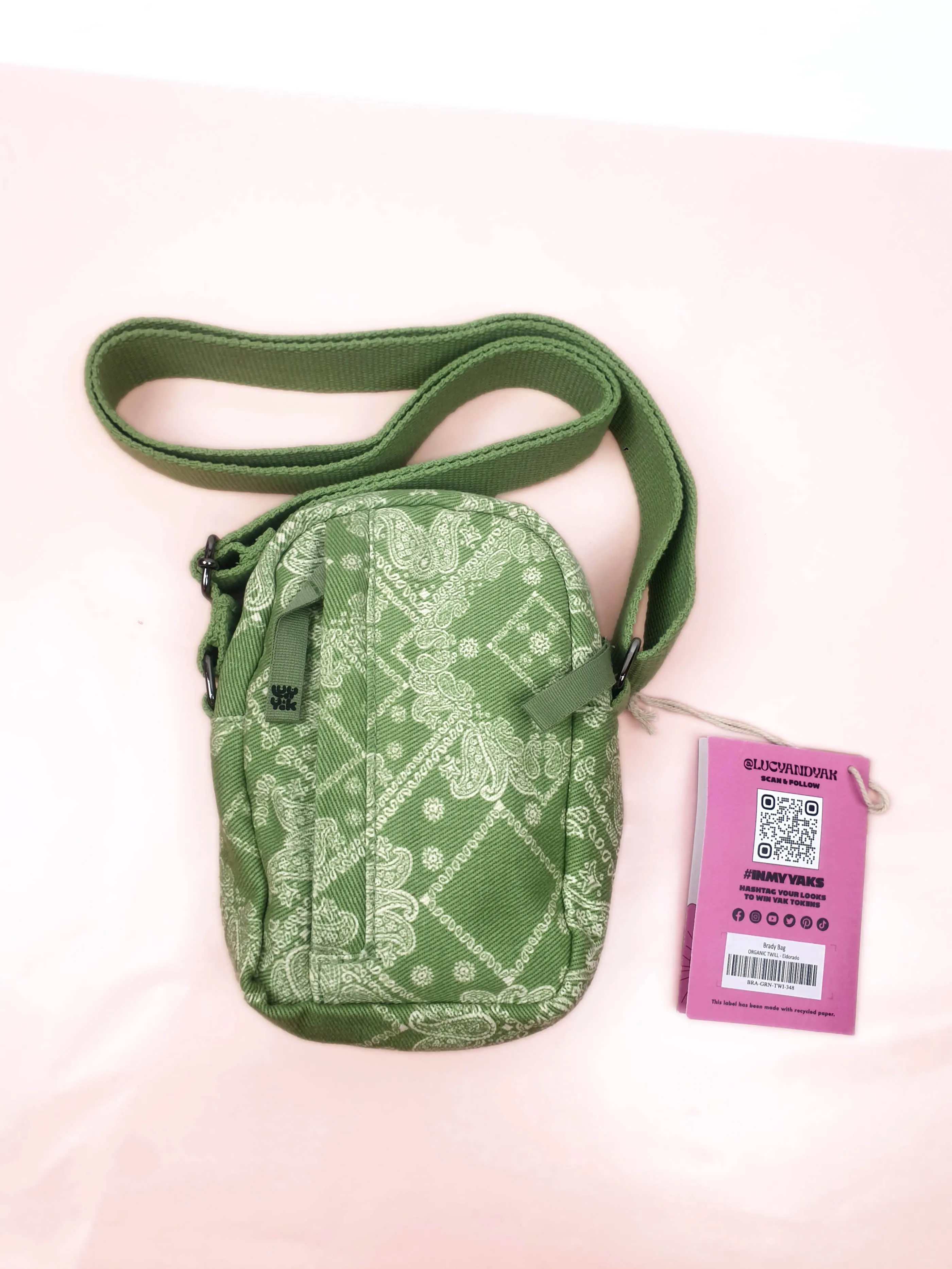 Lucy and Yak green mini bag (as new with tags)