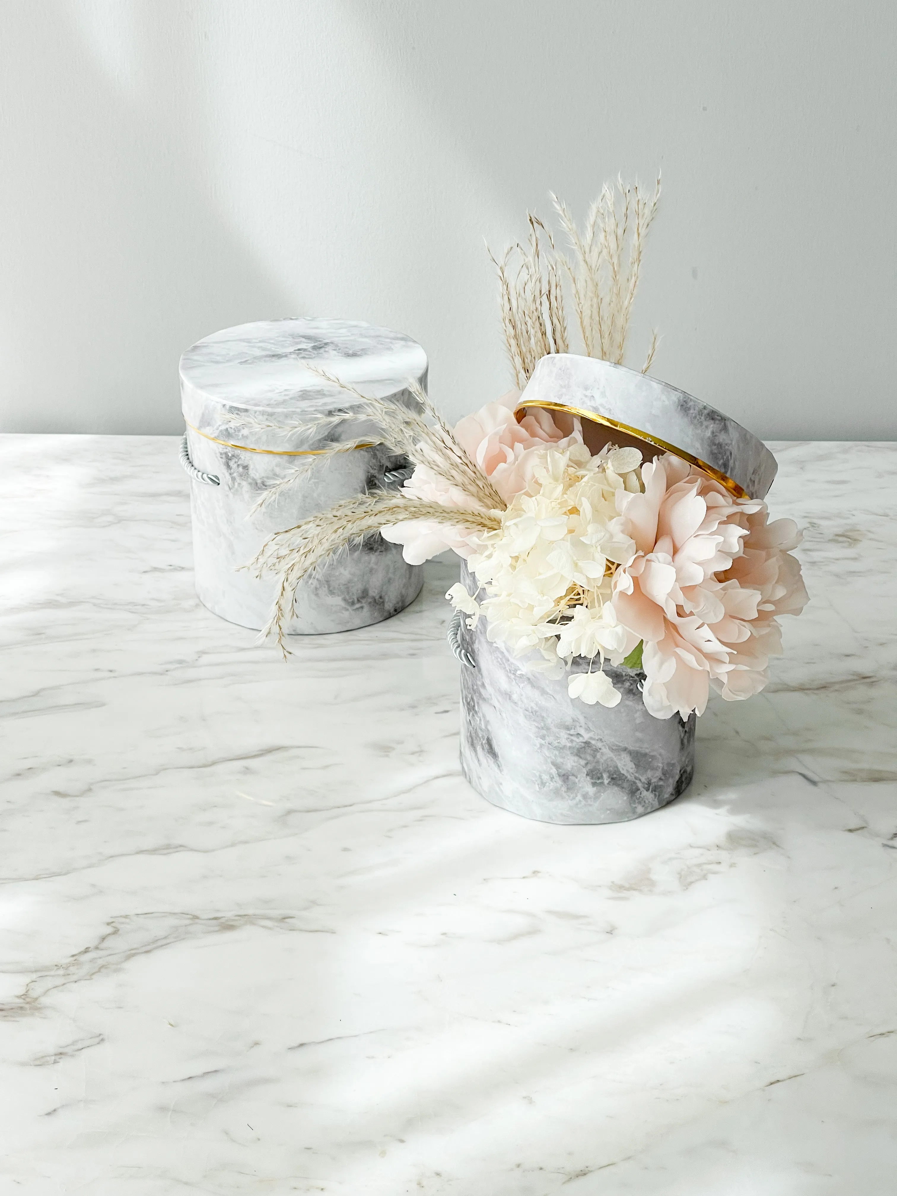 Luxury Marble flower Box in different size and color