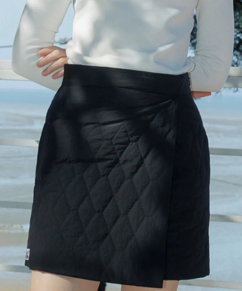 MACKY Golf: Padded Wrap Mini Skirt - Black