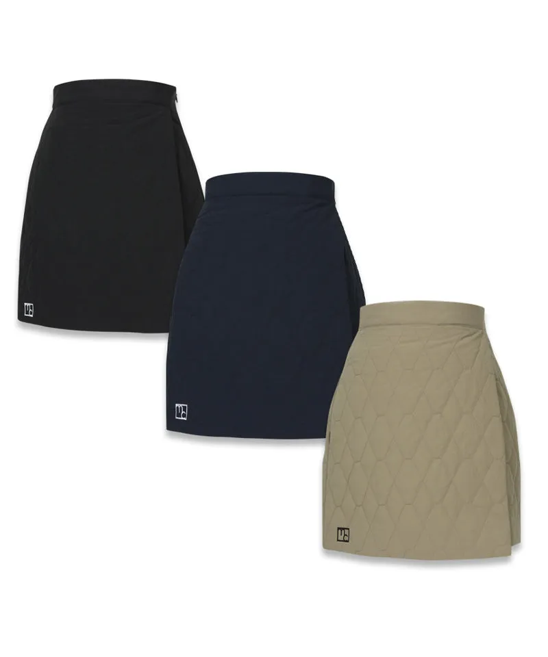 MACKY Golf: Padded Wrap Mini Skirt - Black