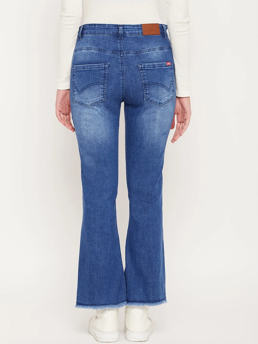 Madame Low Rise Indigo Blue Flared Jeans