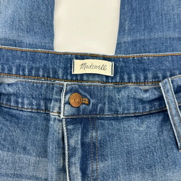 Madewell High Rise Slim Cropped Boyjean Distressed Jeans Womens 36