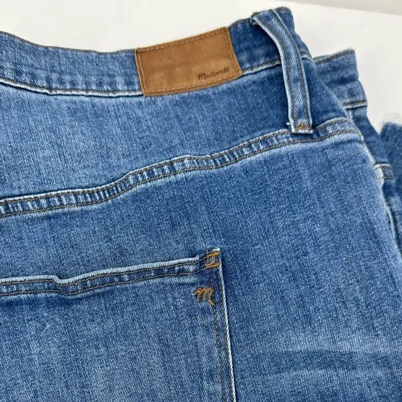 Madewell High Rise Slim Cropped Boyjean Distressed Jeans Womens 36