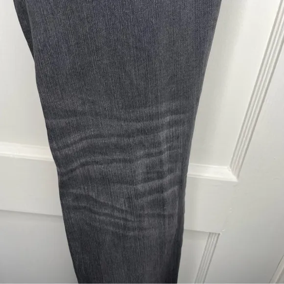 Madewell Maternity Skinny Jeans Over-the-Belly Distressed Grey Charcoal Size 26