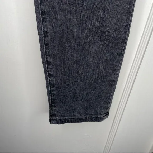 Madewell Maternity Skinny Jeans Over-the-Belly Distressed Grey Charcoal Size 26