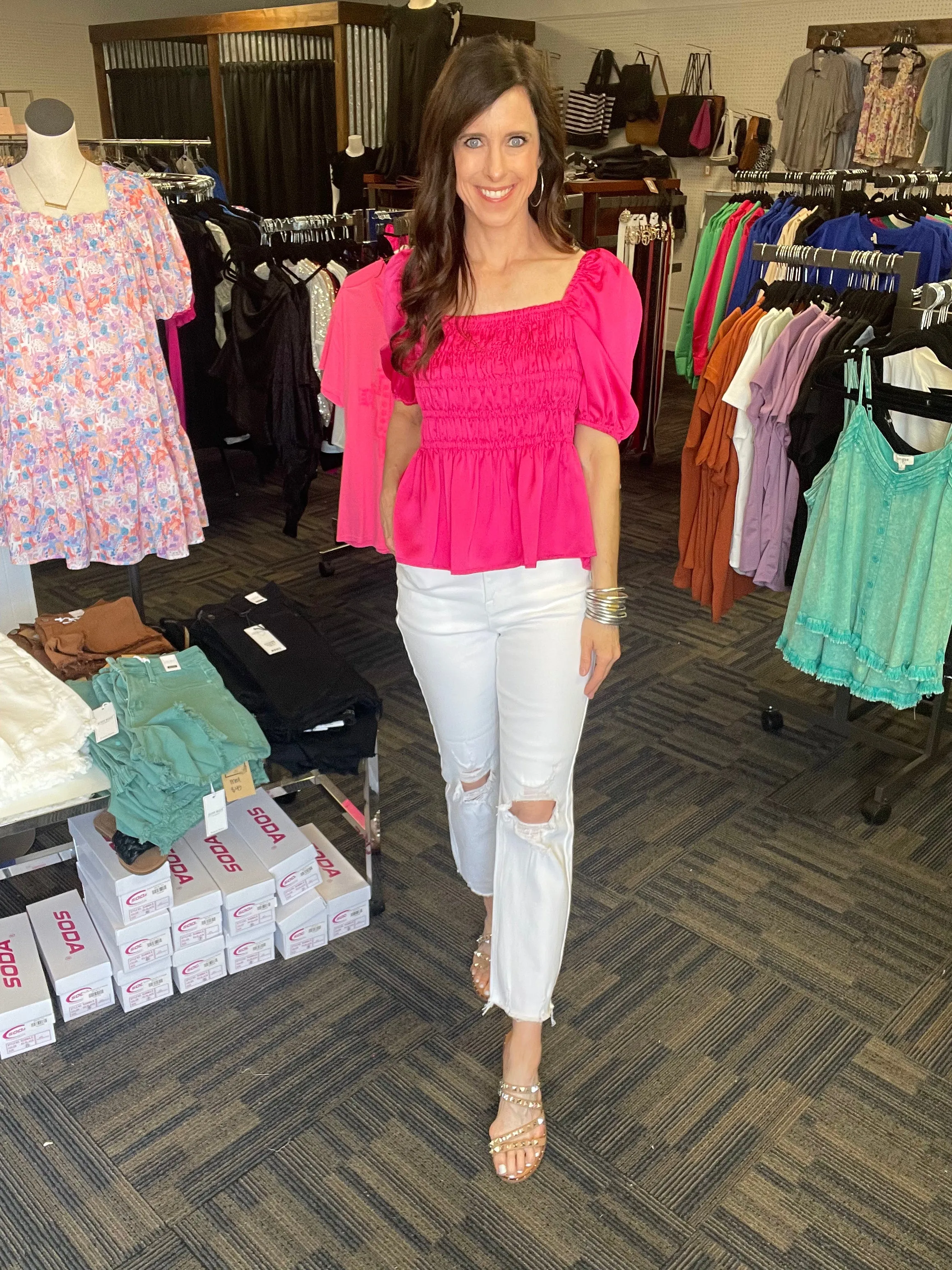 Make Them Yours High Rise Straight Crop Jeans
