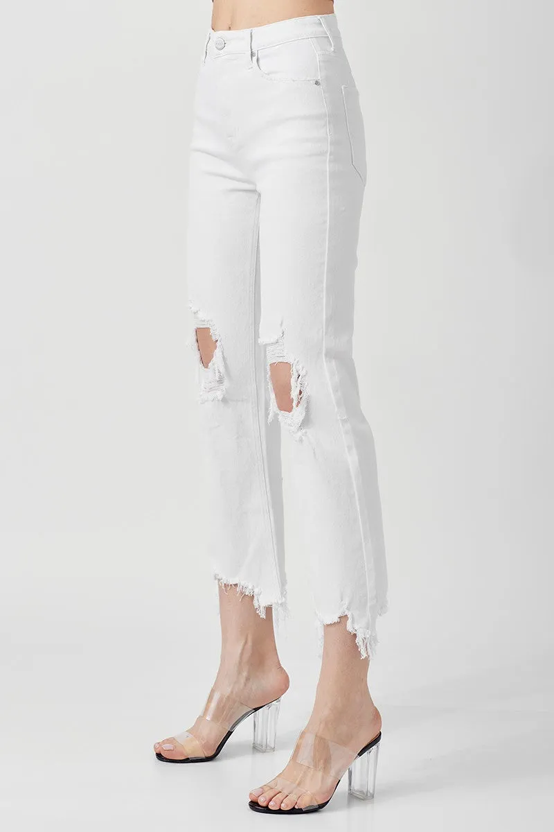 Make Them Yours High Rise Straight Crop Jeans