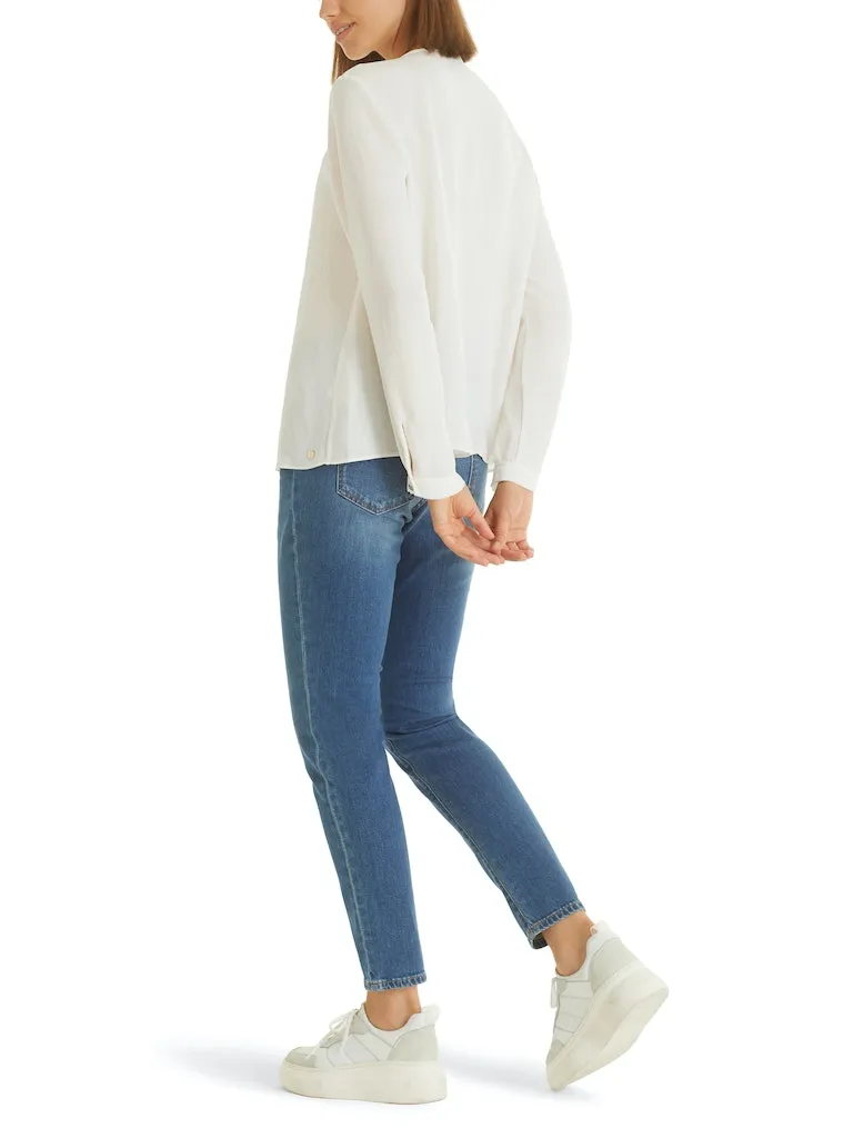 MarcCain Blouse with Flounced Detail tc5113w39