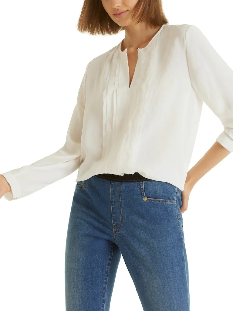 MarcCain Blouse with Flounced Detail tc5113w39